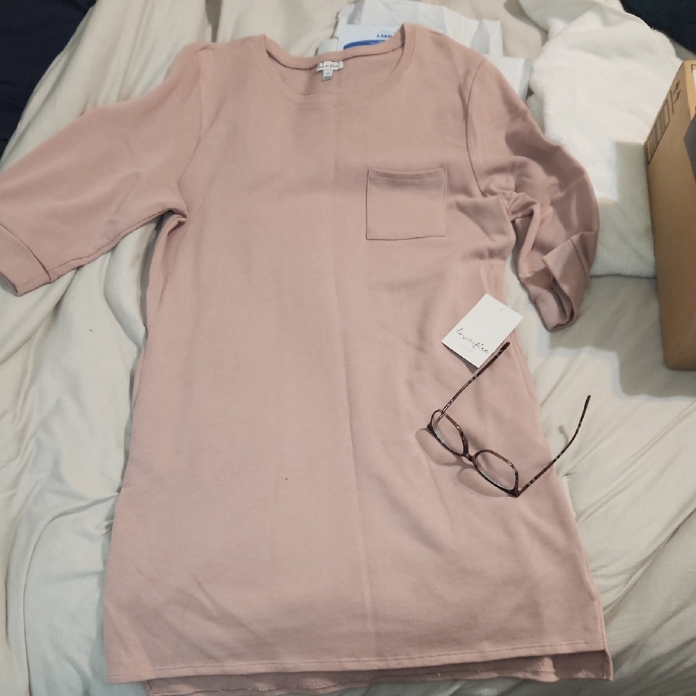 Love, Fire Soft Pink Knit Top